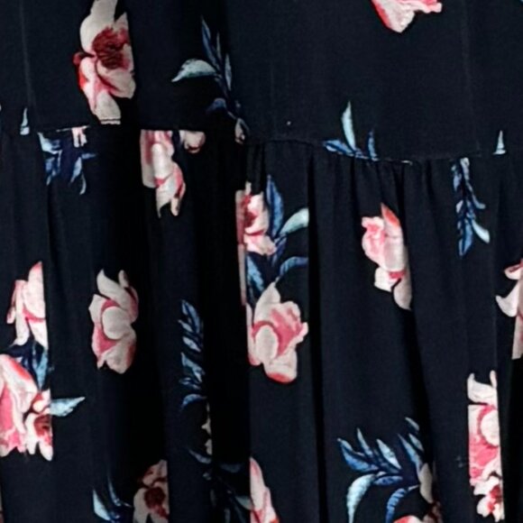 Lug Von Siga Maxi Blue w/ Pink Floral Dress - Size 42FR/US10 - Picture 14 of 16